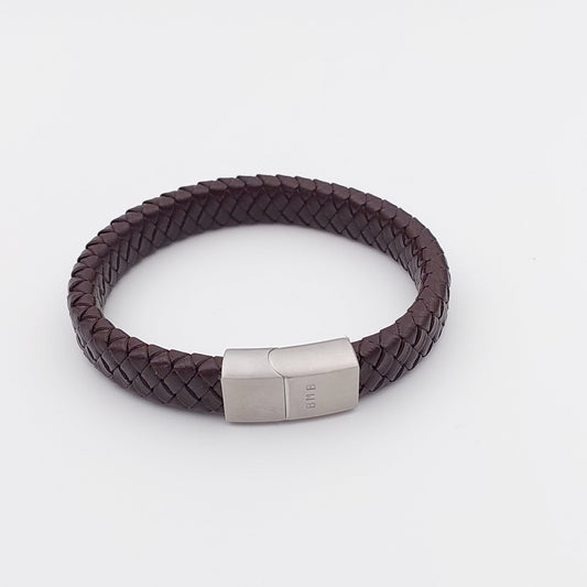 Boys Braided Leather Bracelet