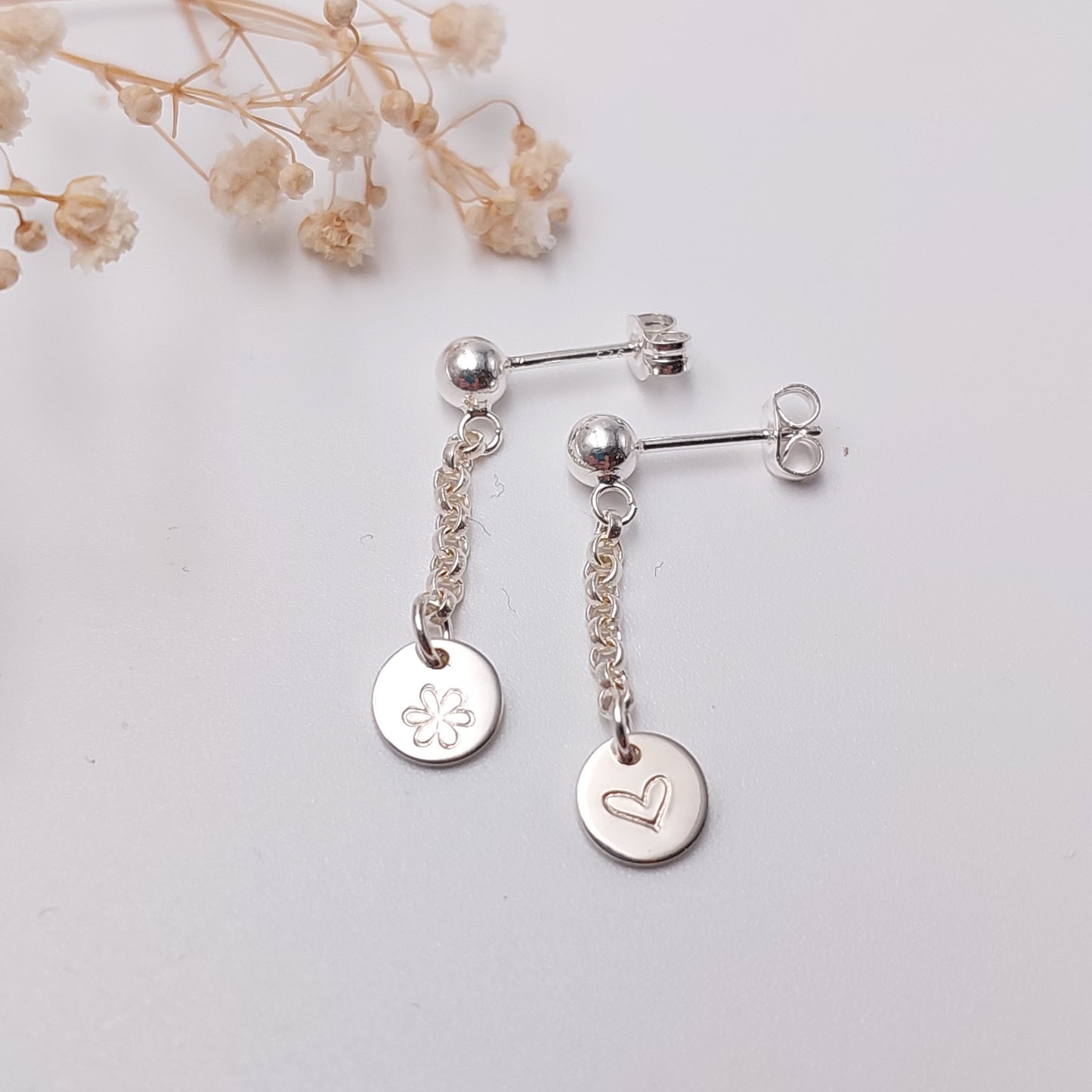 Little Miss Mini Disc Drop Earrings