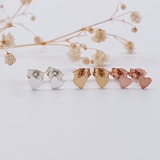 Mini Heart Stud Earrings