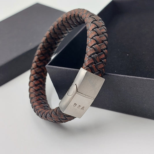 Men's Braided Leather Bracelet