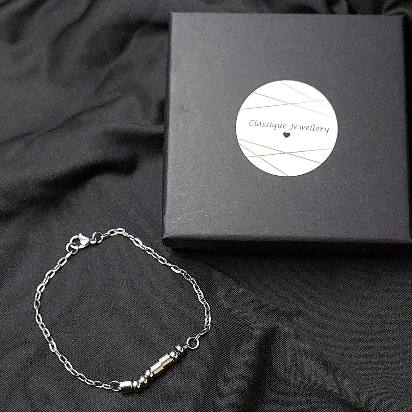 Men's Morse Code Bracelet - Minimalist