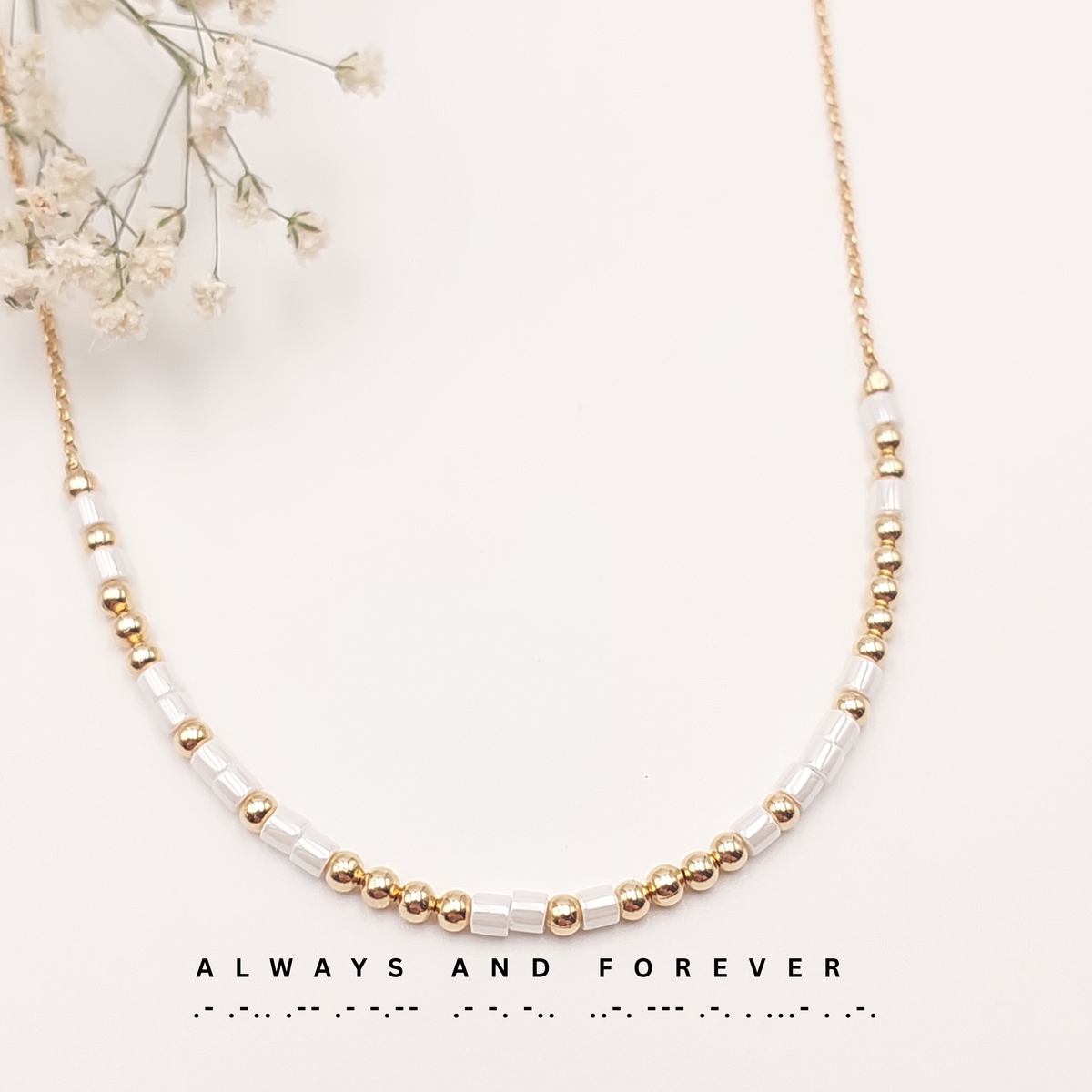 Classic Morse Code Necklace