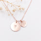 Midi and Small Disc Necklace