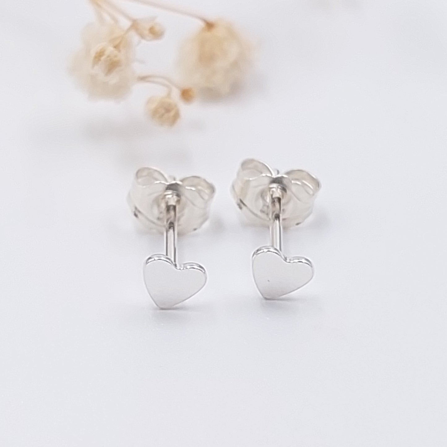 Mini Heart Stud Earrings