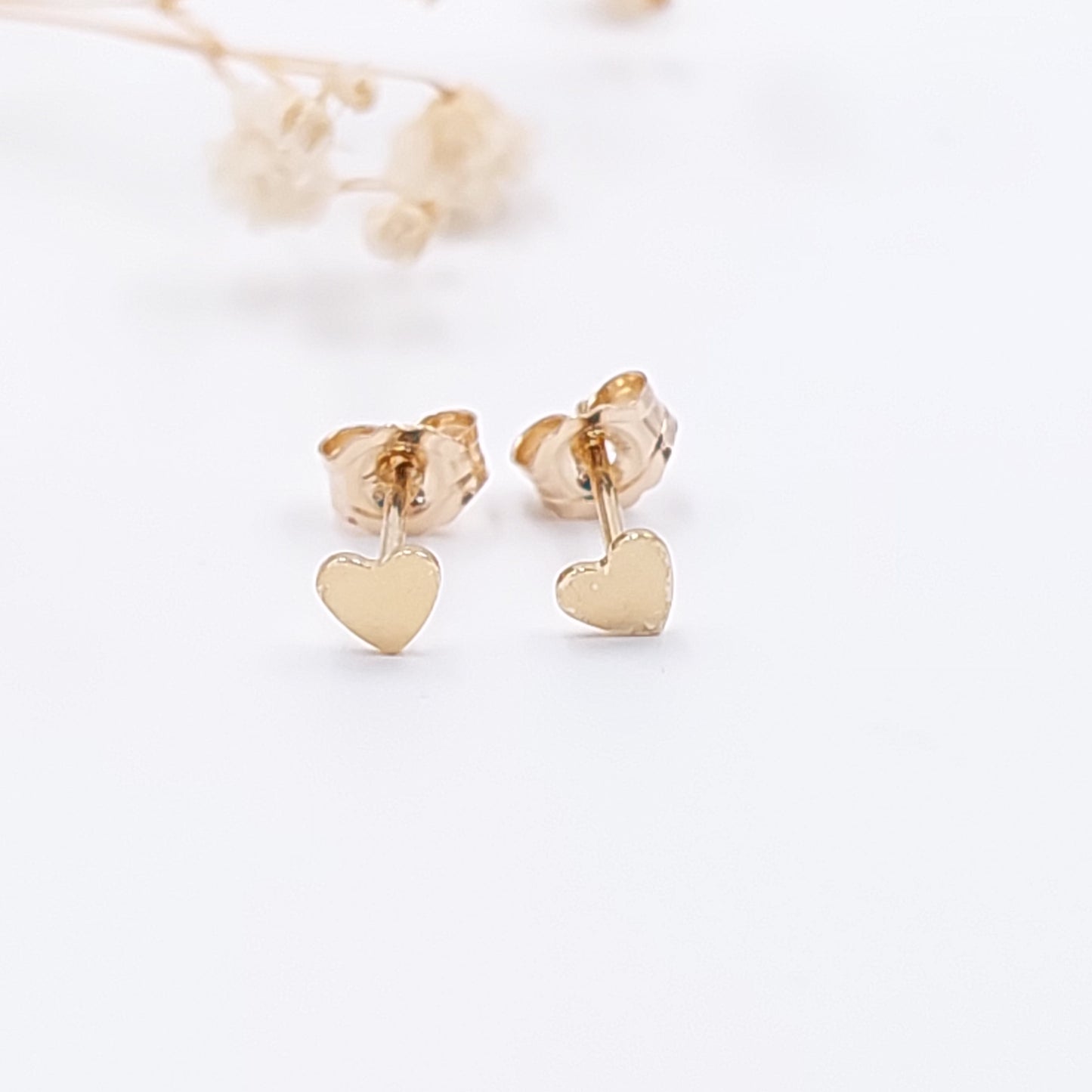 Mini Heart Stud Earrings