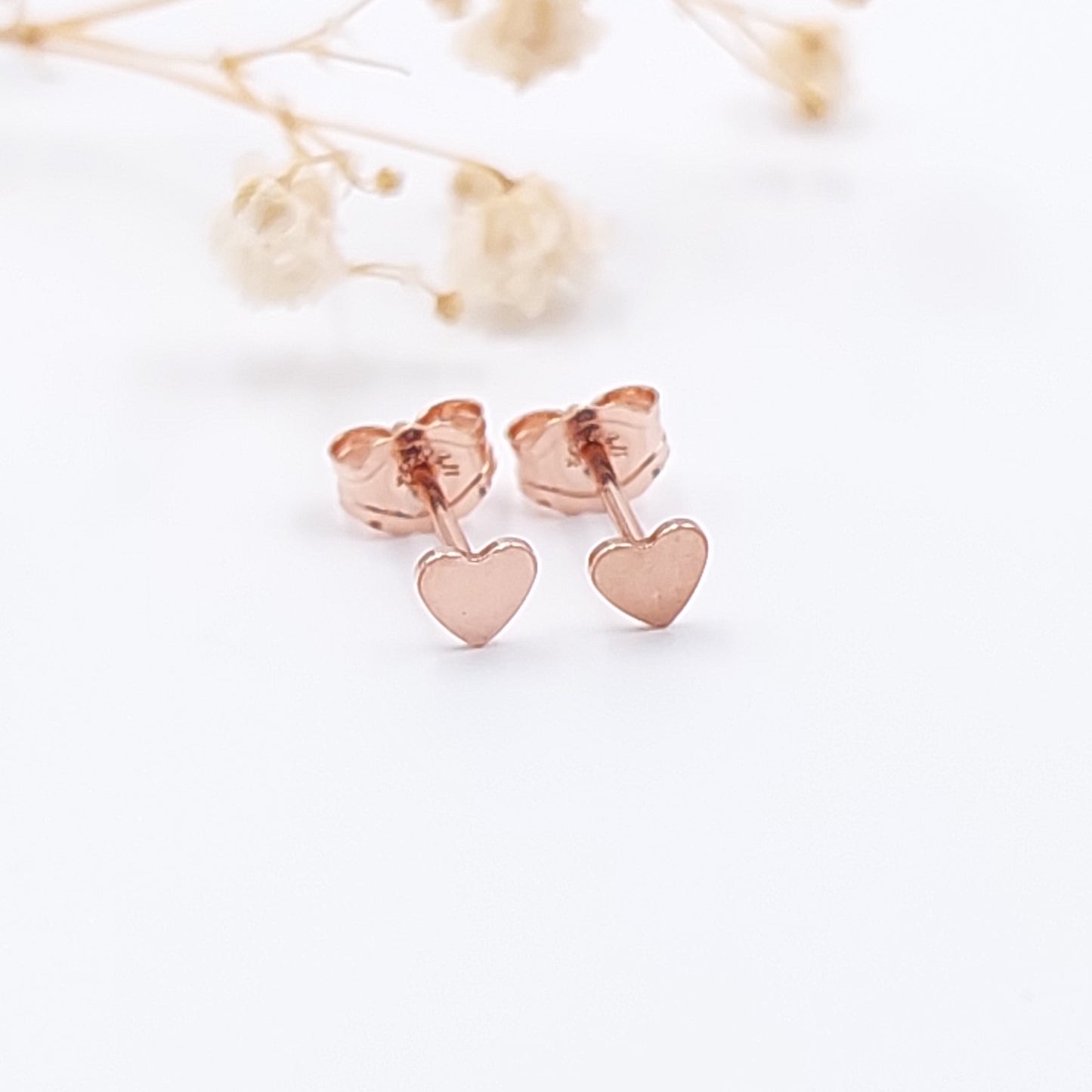 Mini Heart Stud Earrings