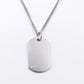 Mens Tag Necklace