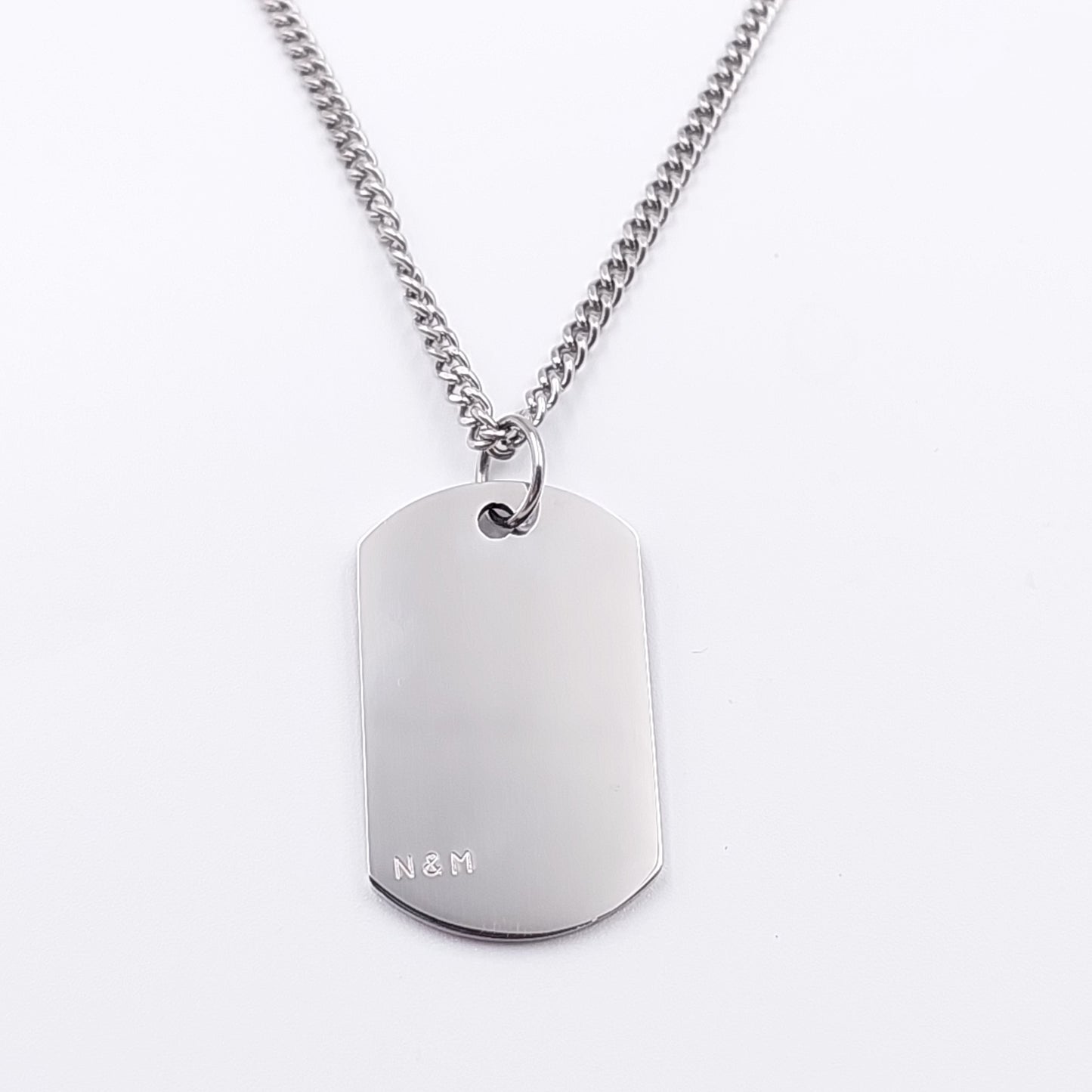 Mens Tag Necklace