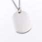 Mens Tag Necklace