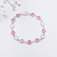 Sample Pink & Clear Swarovski Crystal Bracelet