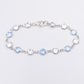 Sample Blue & Clear Swarovski Crystal Bracelet