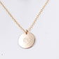 Pre-Stamped 14K Gold Filled Mother & Baby Midi Disc Necklace