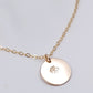 Pre-Stamped 14K Gold Filled Daffodil Disc Necklace