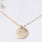 Pre-Stamped 14K Gold Filled Daffodil Disc Necklace