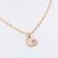 Sample 14k Gold Filled Swarovski Studded Heart Necklace (Centered)