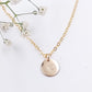 Pre-Stamped 14k Gold Filled Traditional Heart Small Disc Necklace