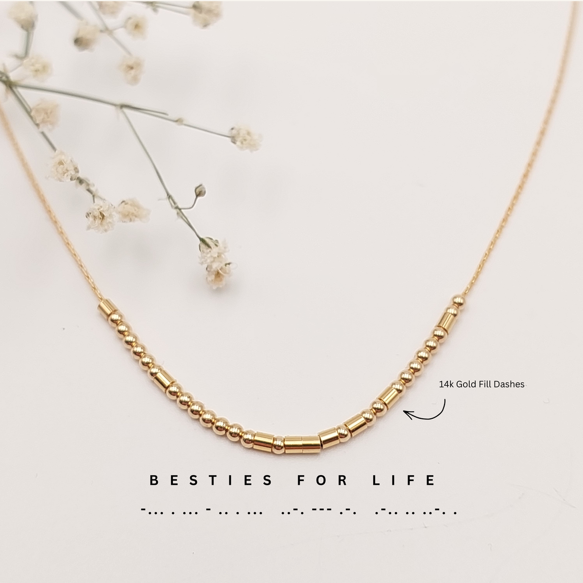 Petite Morse Code Necklace