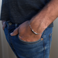Men's Morse Code Bracelet - Minimalist