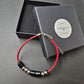 Men's Morse Code Beaded Bracelet