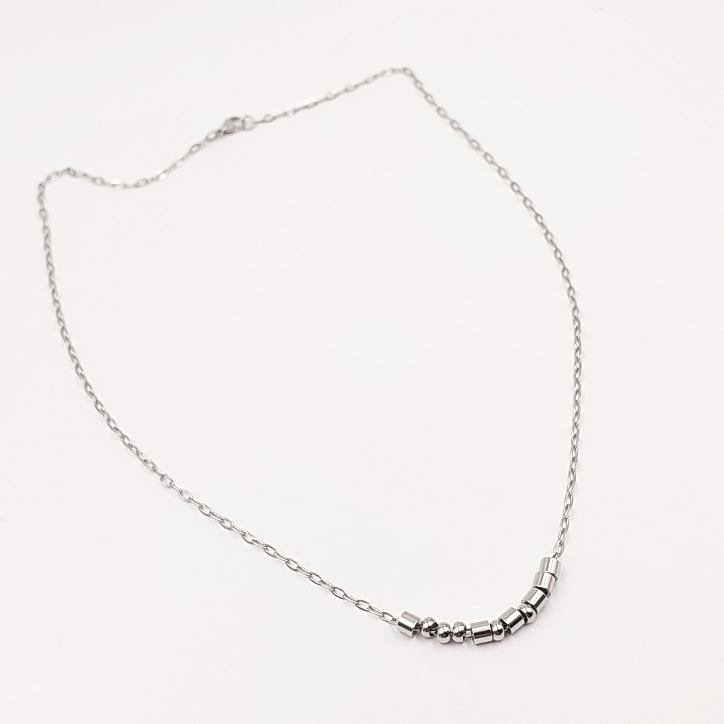 Mens Morse Code Necklace - Minimalist