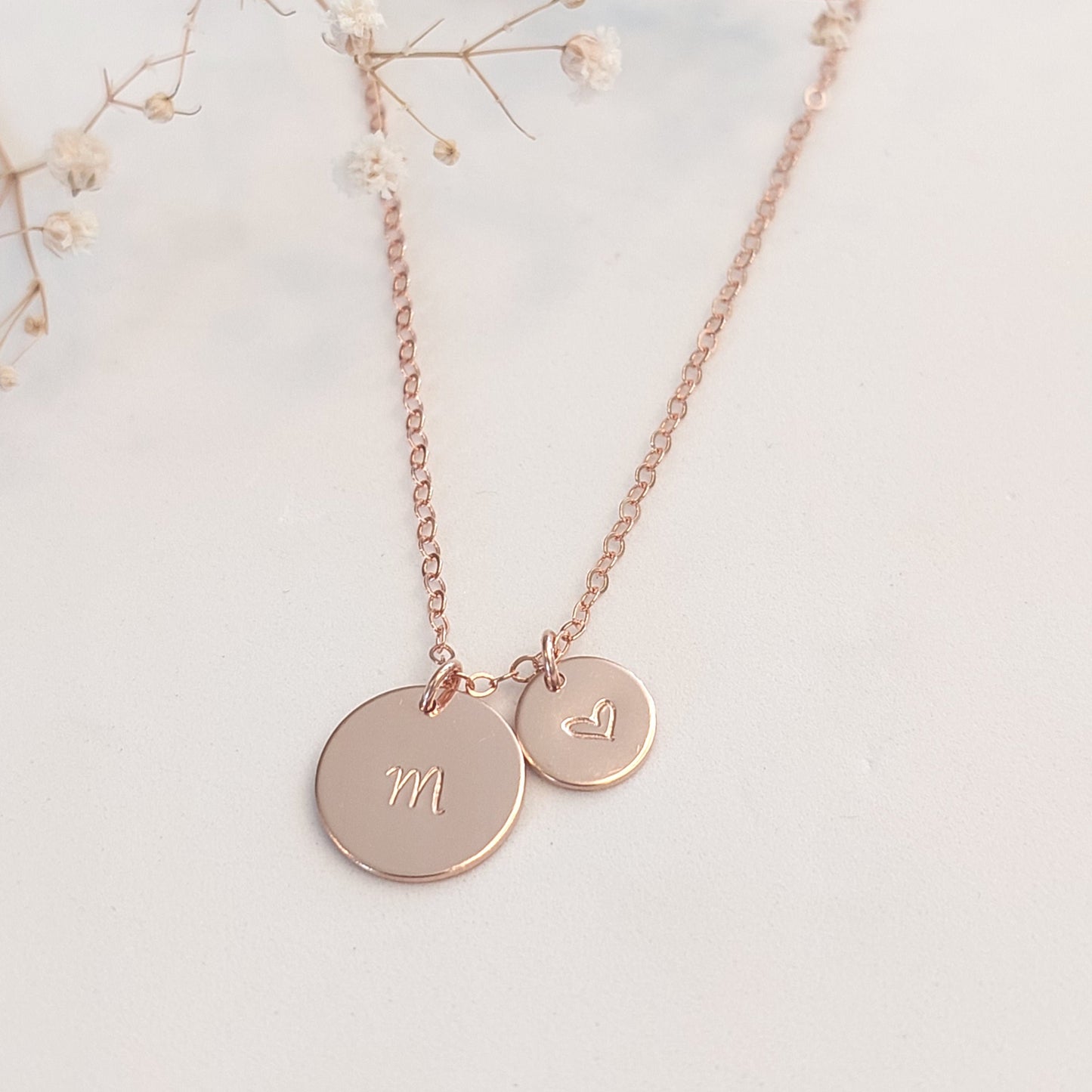 Hand-stamped personalised necklace. Personalised Jewellery, personalised jewelry. Custom made jewellery. Made in NZ