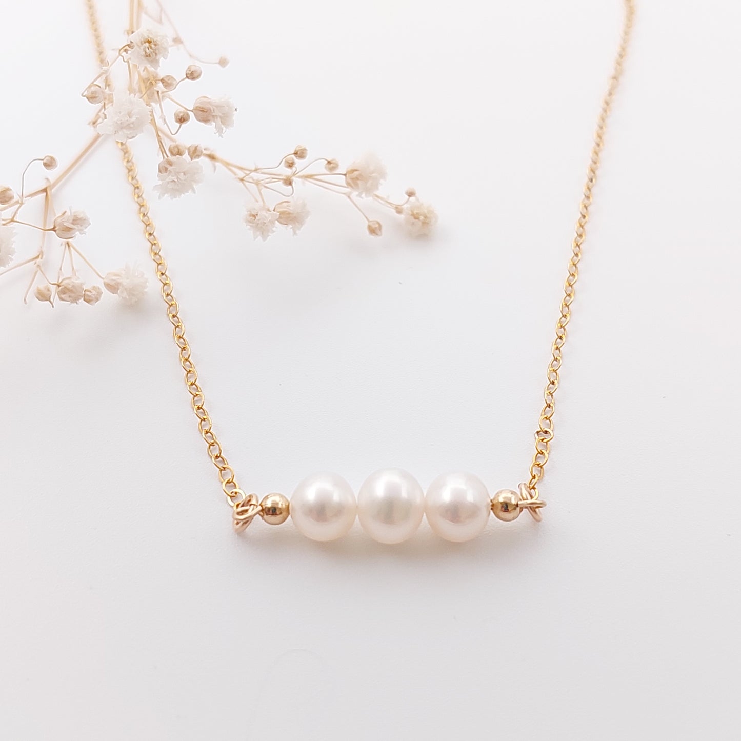 Triple Pearl Necklace