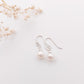 Single Pearl Drop Earrings