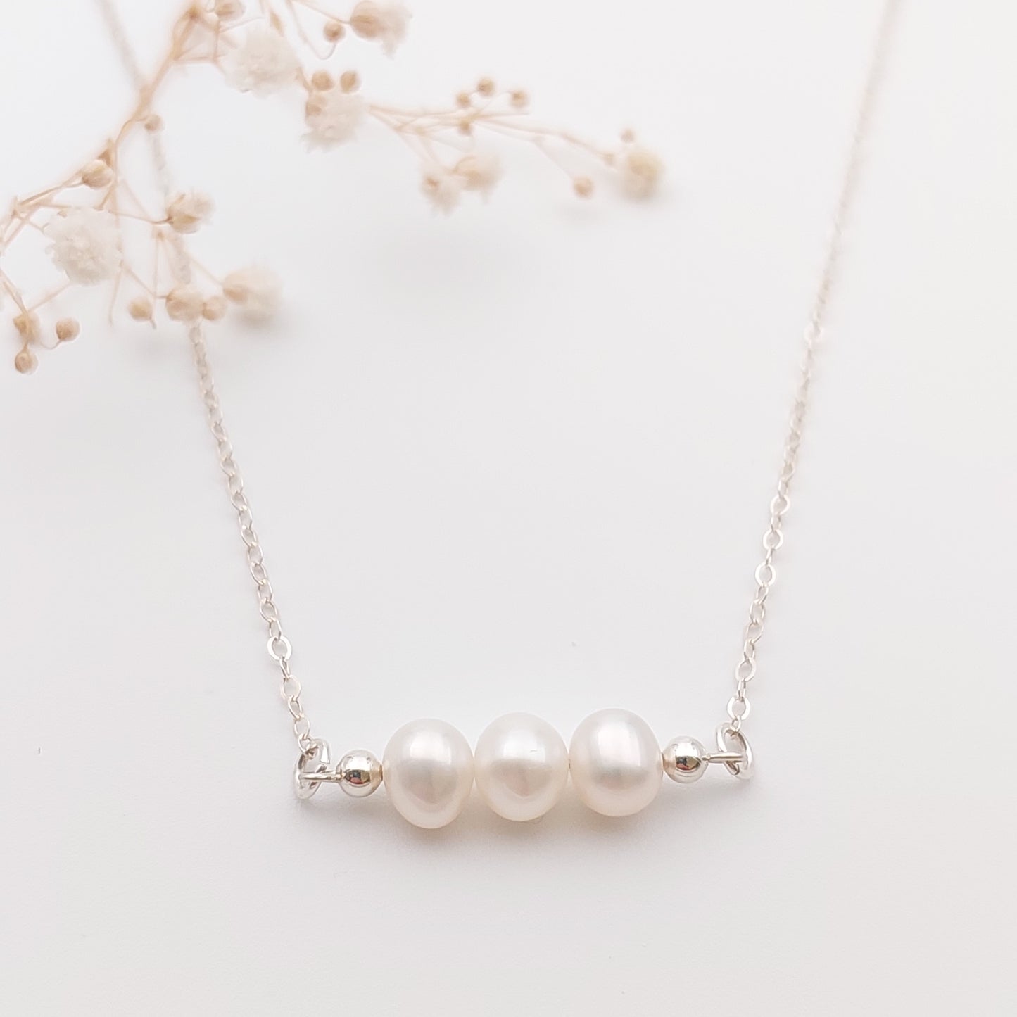 Triple Pearl Necklace