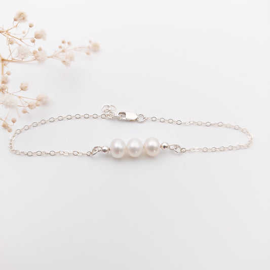 Triple Pearl Bracelet