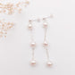 Triple Pearl Drop Earrings