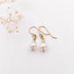 Single Pearl Drop Earrings