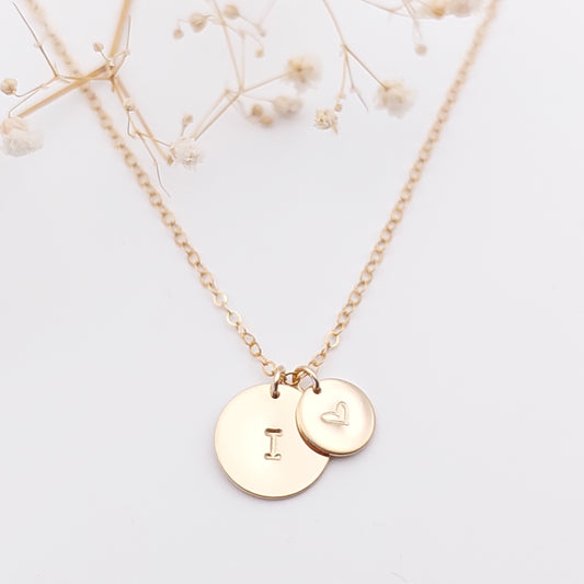 Midi and Small Disc Necklace