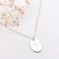 Small Oval Disc Necklace