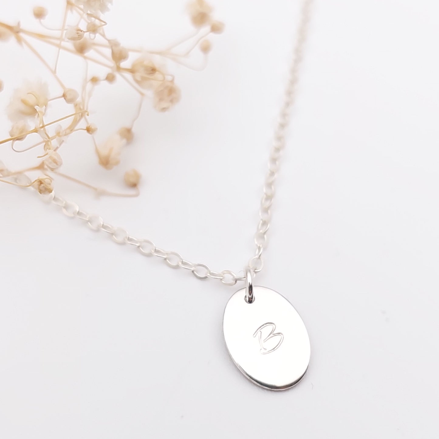 Small Oval Disc Necklace