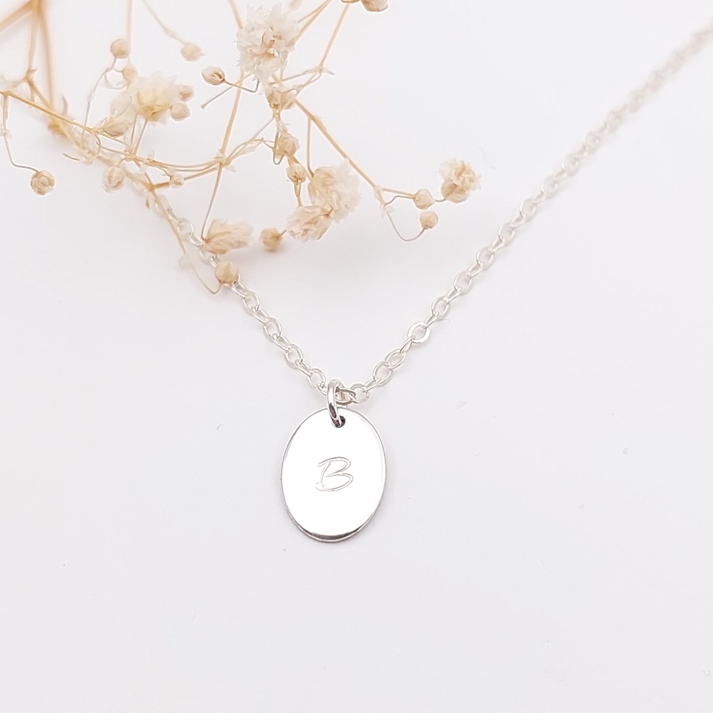 Small Oval Disc Necklace