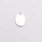 8mm x 11mm Oval Disc able to be personalised and added to a necklace from Classique Jewellery