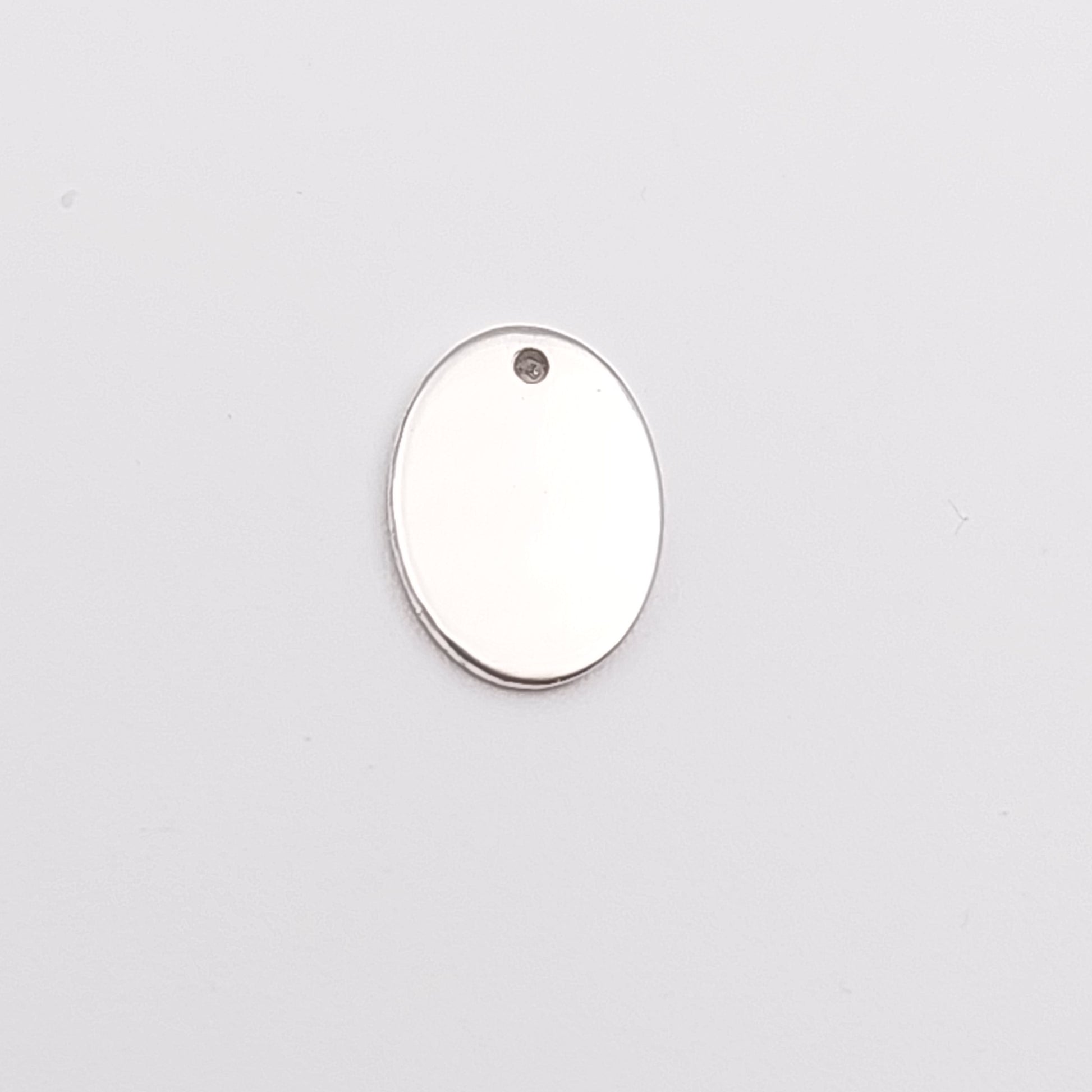 8mm x 11mm Oval Disc able to be personalised and added to a necklace from Classique Jewellery